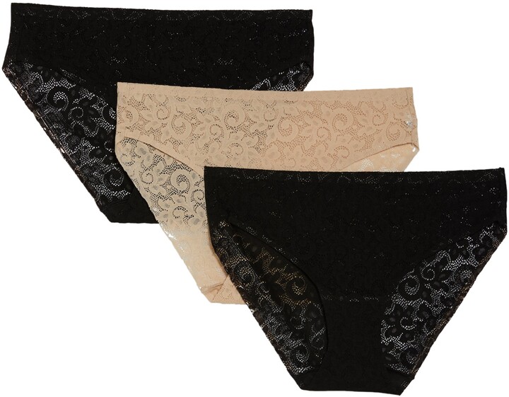 TC Assorted 3-Pack Lace Hipster Briefs - ShopStyle Panties