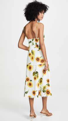 FARM Rio Sunflower Midi Dress
