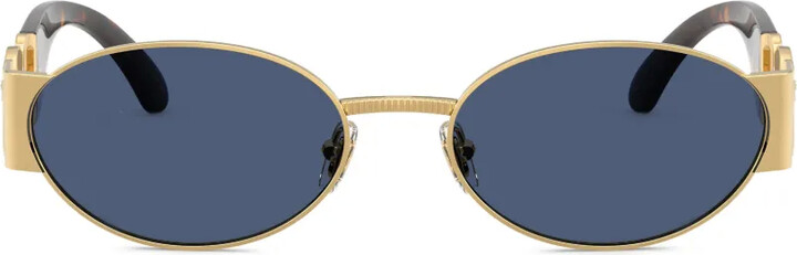 Versace Medusa Oval-Frame Sunglasses