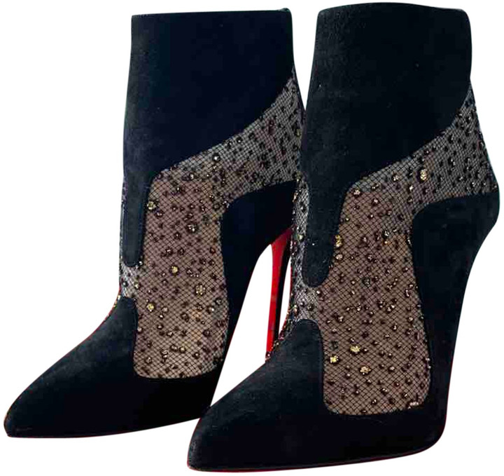 black glitter boots uk