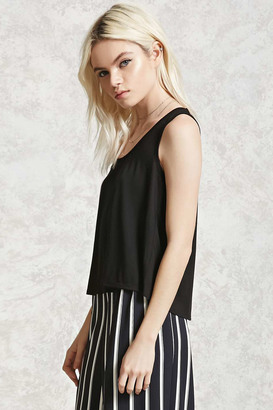 Forever 21 FOREVER 21+ Buttoned-Back Top