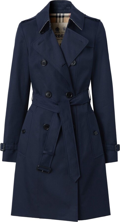 Blue Trench Coat Women | ShopStyle