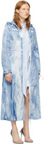 Thumbnail for your product : Off-White Blue Tie-Dye Rain Coat
