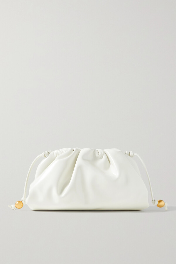bottega veneta mini pouch white