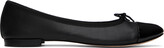 Thumbnail for your product : Repetto Black Flora Ballerina Flats