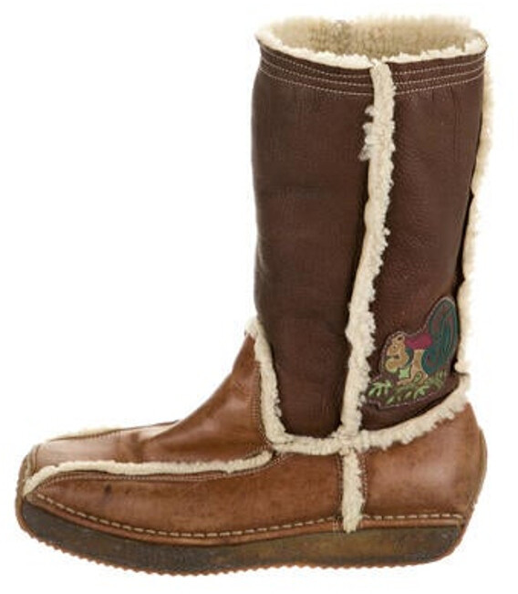 fendi shearling boots