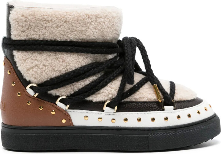 INUIKII Curly Rock stud-embellished boots