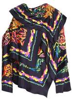 Thumbnail for your product : Peter Pilotto Asymmetric Printed Silk-Twill Blouse