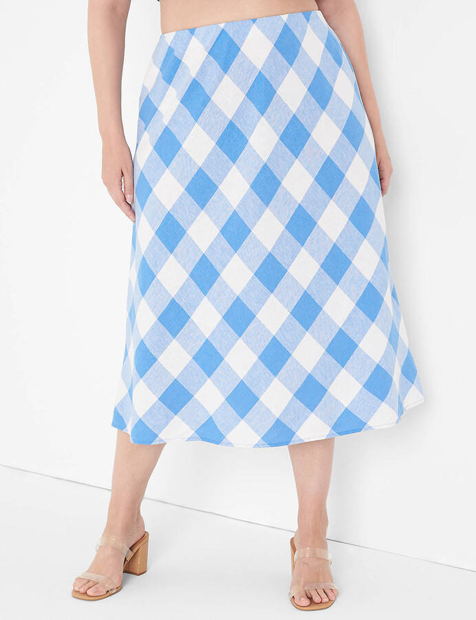 Lane Bryant Linen BiasCut Slip Skirt ShopStyle
