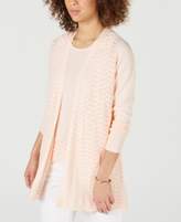 Thumbnail for your product : Charter Club Textured Zigzag Cardigan, Created for Macy's