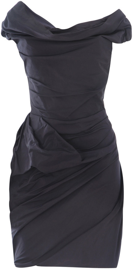 Vivienne Westwood Drape neck dress - ShopStyle