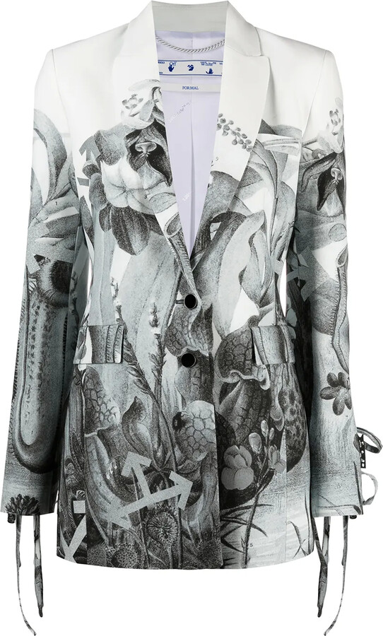 Off-White Botanical single-breasted blazer