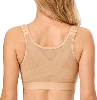Victorias Secret bra 34D sheer push up without padding unlined taupe  stripes