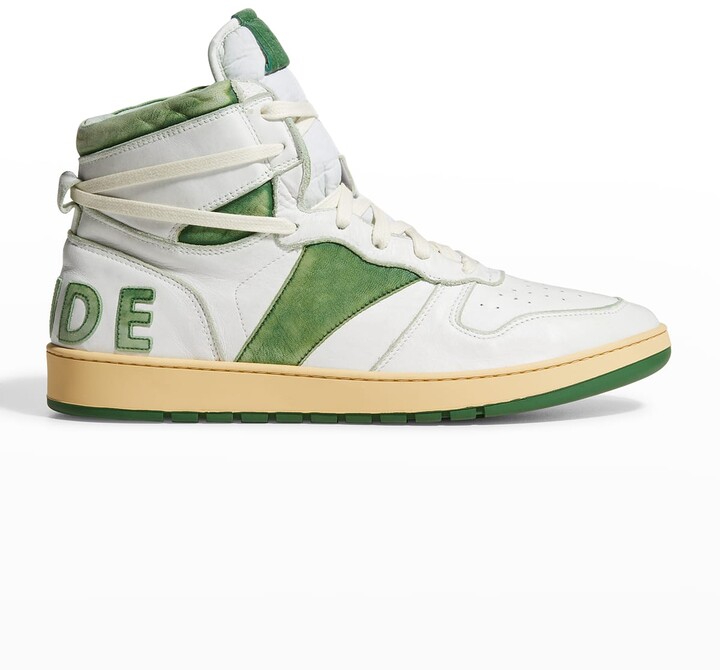 Rhude Men's Rhecess Vintage Distressed Basketball High-Top Sneakers -  ShopStyle