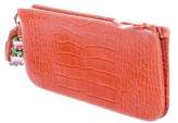 Thumbnail for your product : Valentino Embossed Leather Clutch