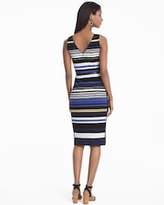 Thumbnail for your product : White House Black Market Sleeveless Striped Sheath Dress