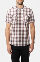 Thumbnail for your product : 7 Diamonds 'Clarity' Trim Fit Short Sleeve Plaid Woven Shirt