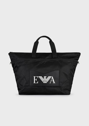 Emporio Armani Weekend Bag In Technical Fabric With Contrasting Strap