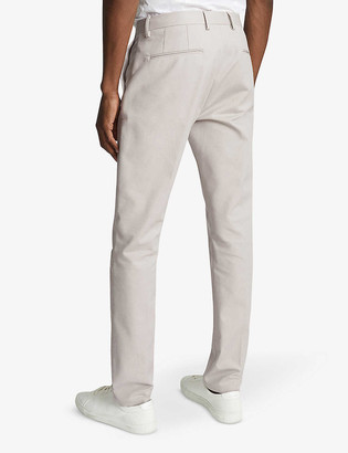 Reiss Eastbury slim-fit straight stretch-cotton trousers