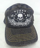 Thumbnail for your product : GUESS NWT Black 1981 Skull Wings Baseball Mesh Cap Hat Biker Rock Logo One Size