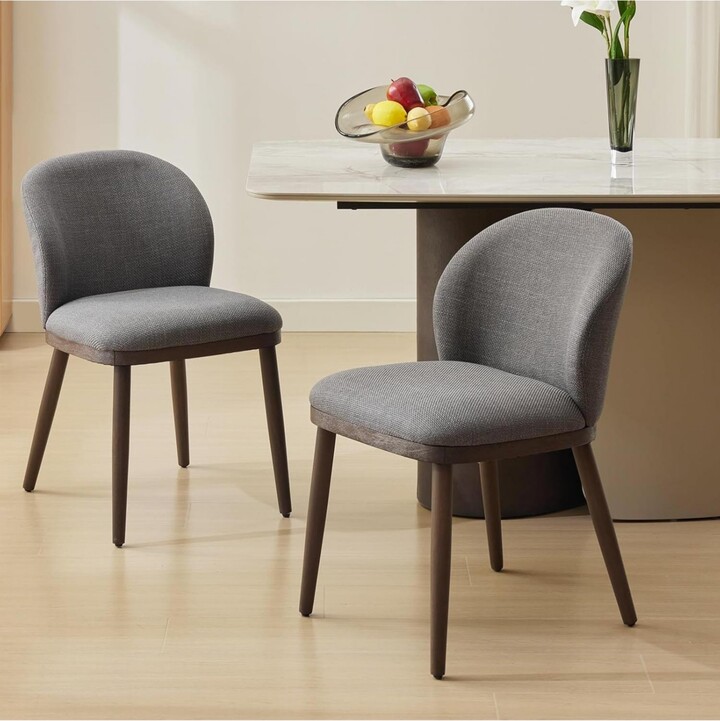 gaomon Dining Chairs Set of 2 Modern Upholstered Kitchen Chairs with Ergonomic Back Support