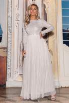 Thumbnail for your product : Quiz Grey Sequin Embellished Maxi Dress