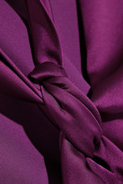 Thumbnail for your product : Stella McCartney Ruth draped satin-twill gown