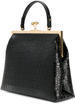 Thumbnail for your product : Ermanno Scervino crocodile embossed clasp tote bag
