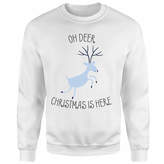 Thumbnail for your product : Oh Deer Christmas Is Here Christmas Sweatshirt
