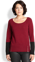 Thumbnail for your product : Eileen Fisher Eileen Fisher, Sizes 14-24 Colorblock Sweater