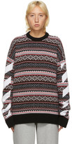 Thumbnail for your product : Off-White Red Fair Isle Agreement Sweater