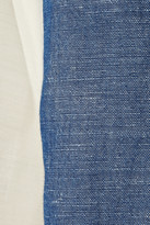 Thumbnail for your product : The Row Tori paneled poplin, chambray and voile shirt