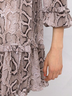 MICHAEL Michael Kors Snakeskin-Print Mini Dress