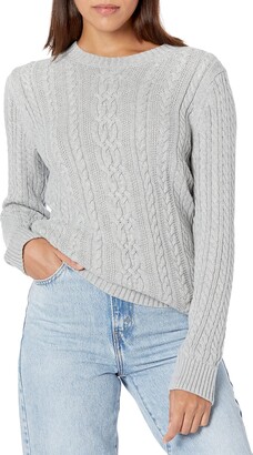 Essentials Damen Fisherman Cable Crewneck Sweater 