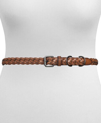 Frye Woven D-Ring Leather Belt