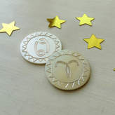 Thumbnail for your product : Nicola Crawford Couples Star Sign Keepsake Coin