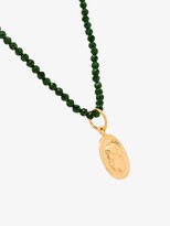 Thumbnail for your product : Hermina Athens gold-plated Ygeia crystal bead pendant necklace