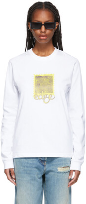SSENSE WORKS SSENSE Exclusive White ‘Postcards From The Edge’ Long Sleeve T-Shirt
