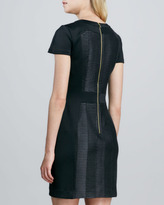 Thumbnail for your product : Ali Ro Textured Faux-Leather Sheath Dress