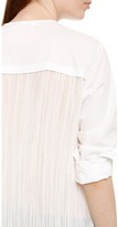 Thumbnail for your product : Derek Lam 10 Crosby Shirt with Pleated Back