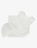 Thumbnail for your product : Petit Bateau Star-print organic-cotton baby grow, hat, bib and blanket set 0-12 months