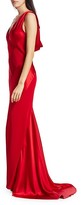 Thumbnail for your product : UNTTLD Bias-Cut Satin Cowl-Back Gown