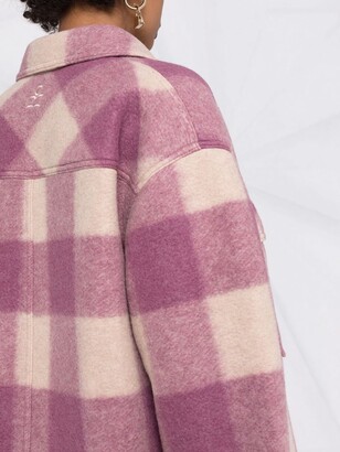 Etoile Isabel Marant Check-Print Buttoned Coat