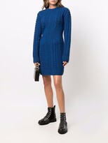 Thumbnail for your product : Philosophy di Lorenzo Serafini Cable-Knit Mini Dress