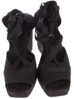 Thumbnail for your product : Narciso Rodriguez Canvas Espadrille Wedges