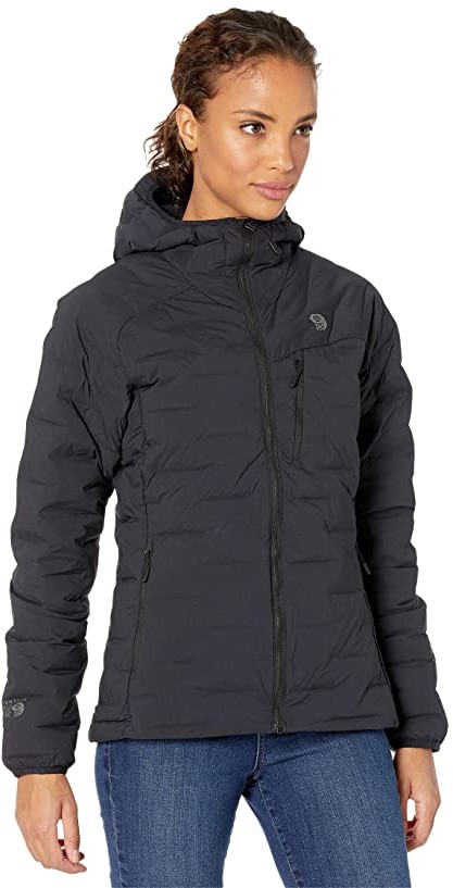 Mountain Hardwear Super Ds Stretchdown Hooded Jacket Black Women S Coat Shopstyle