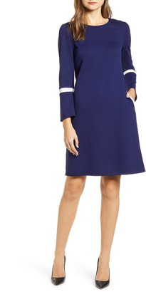 anne klein seersucker fit & flare dress