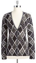Thumbnail for your product : Anne Klein Diamond Patterned Cardigan