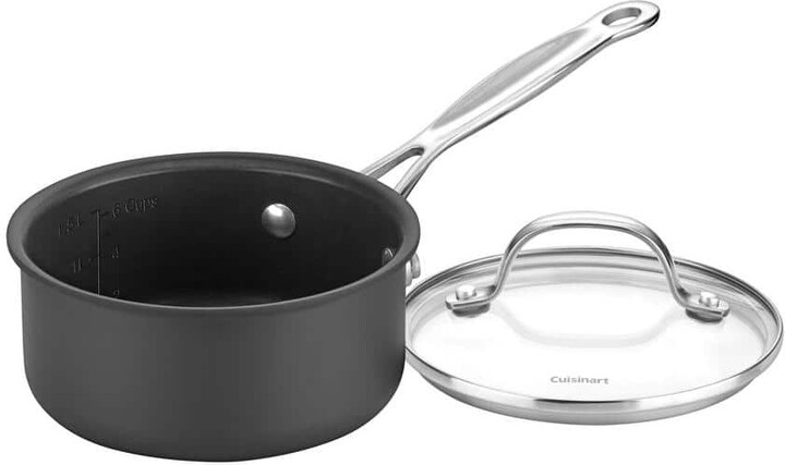 Chef's Classic 2 qt. Hard Anodized Aluminum Nonstick Sauce Pan with Lid