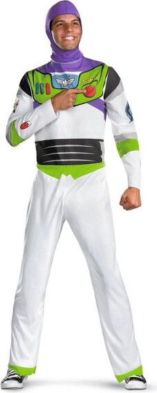 Disguise AdultsClassicToyStoryBuzzLightyearJumpsuitCostume-PlusSize50-52
